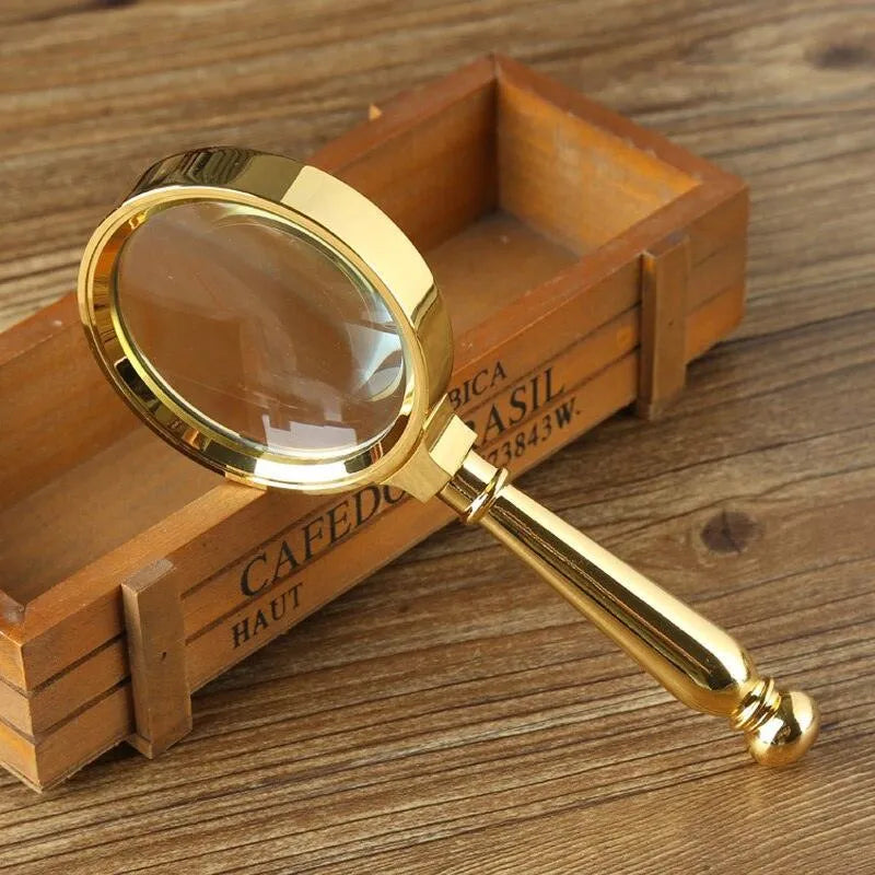 10X Vintage Handheld Magnifying Glass