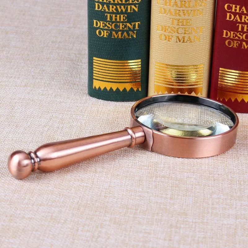 10X Vintage Handheld Magnifying Glass