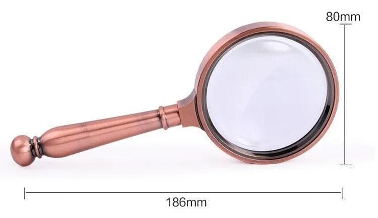 10X Vintage Handheld Magnifying Glass