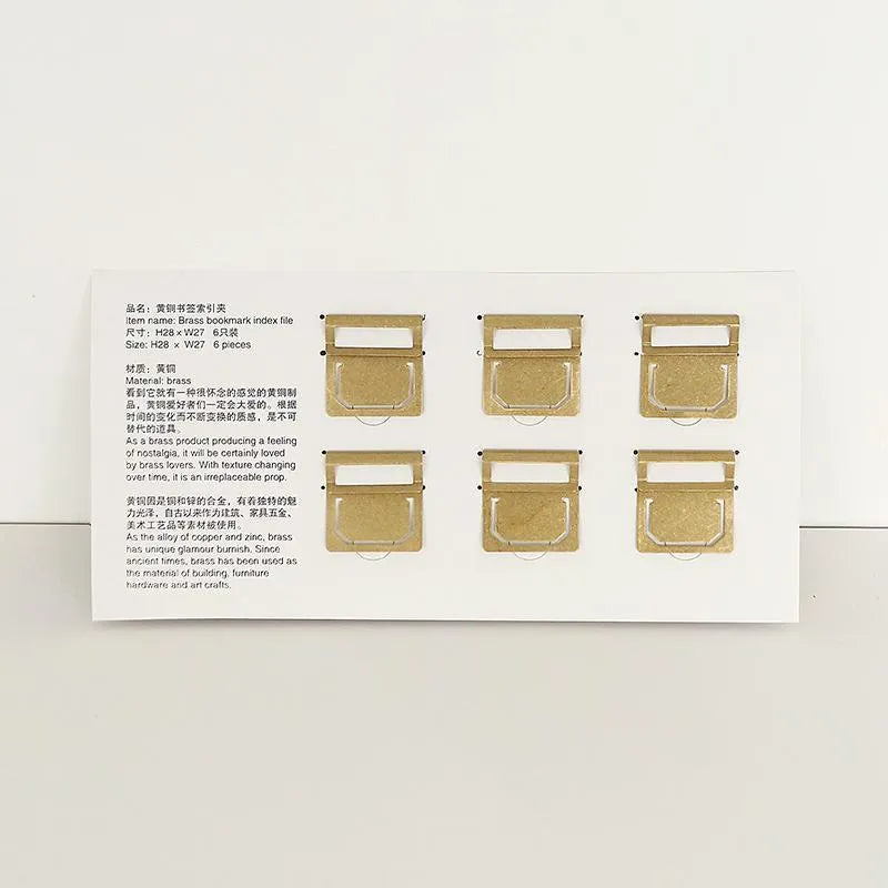 Brass Retro Bookmark