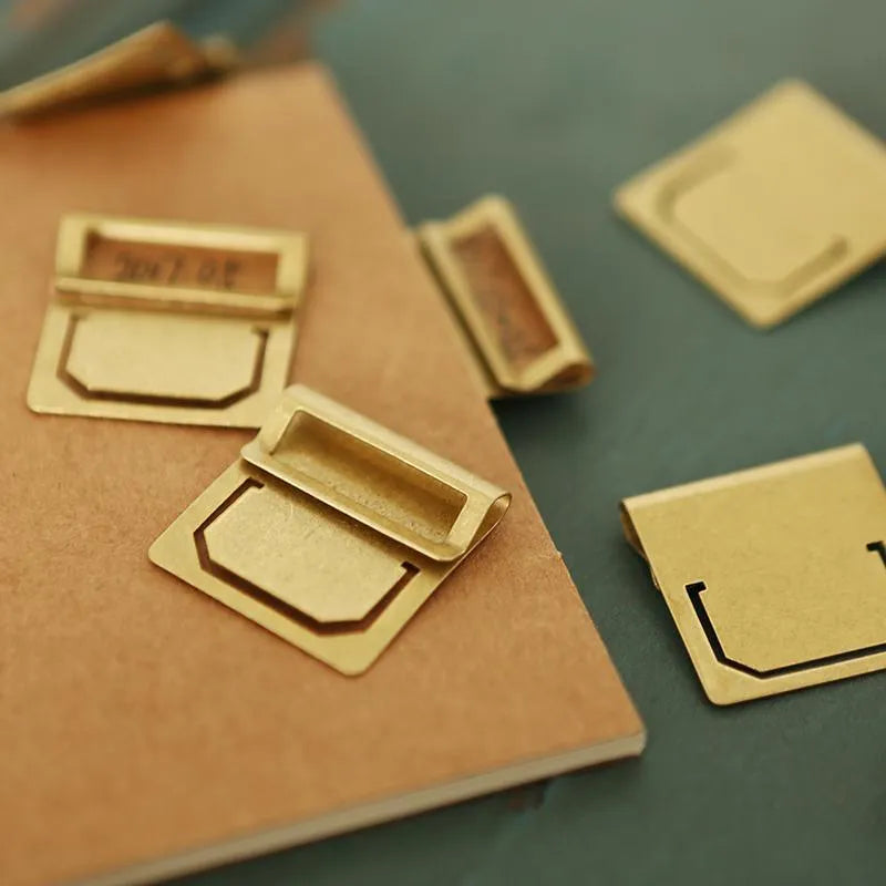 Brass Retro Bookmark