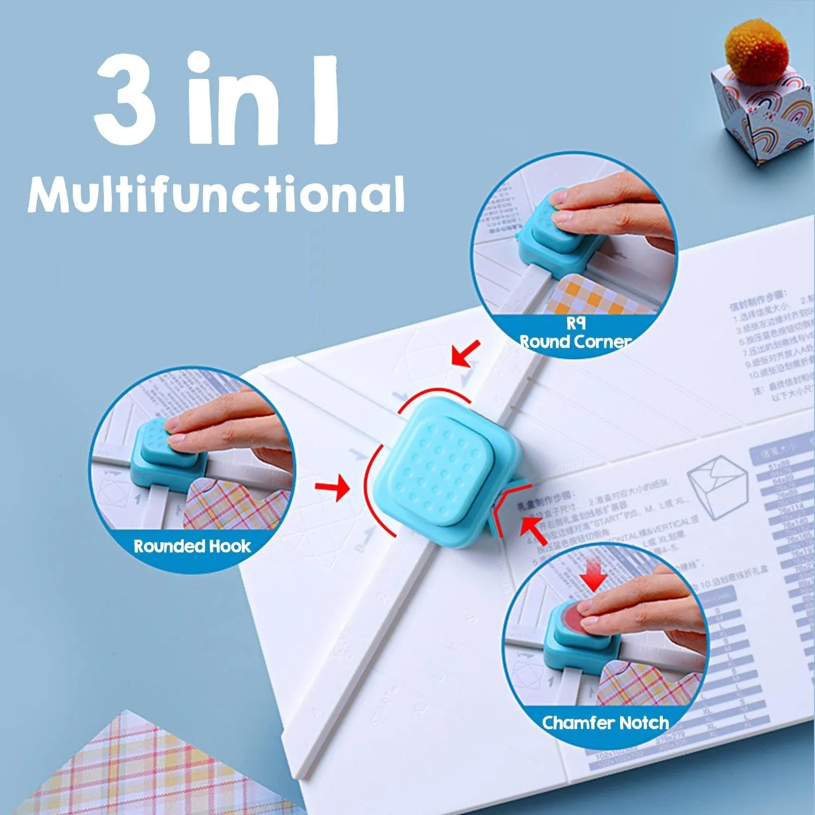 Envelope Punch Board 3 in 1 DIY Envelope Making Craft Wrap Gift Box