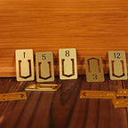 Brass Bookmark With Numbers
