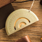 Brass Ruler or Triangle Ruler Protractor