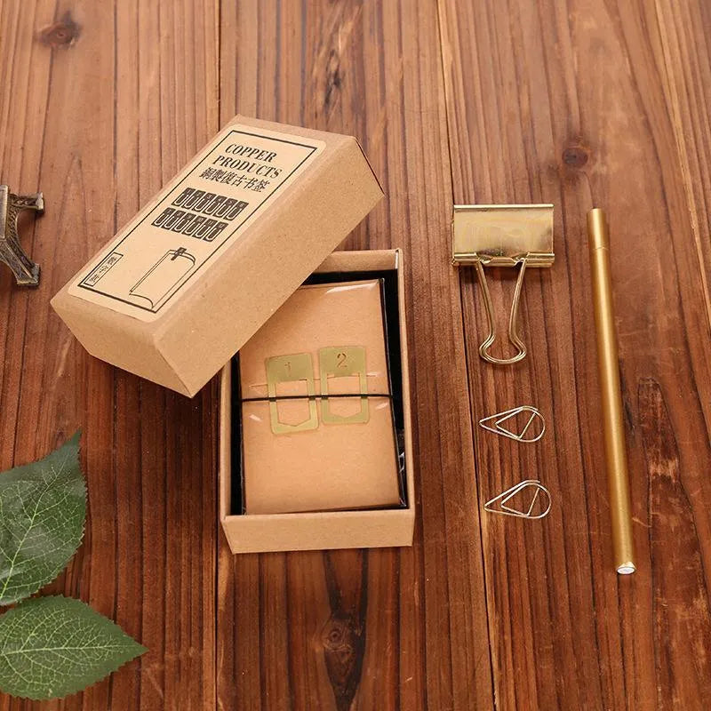 Brass Bookmark With Numbers