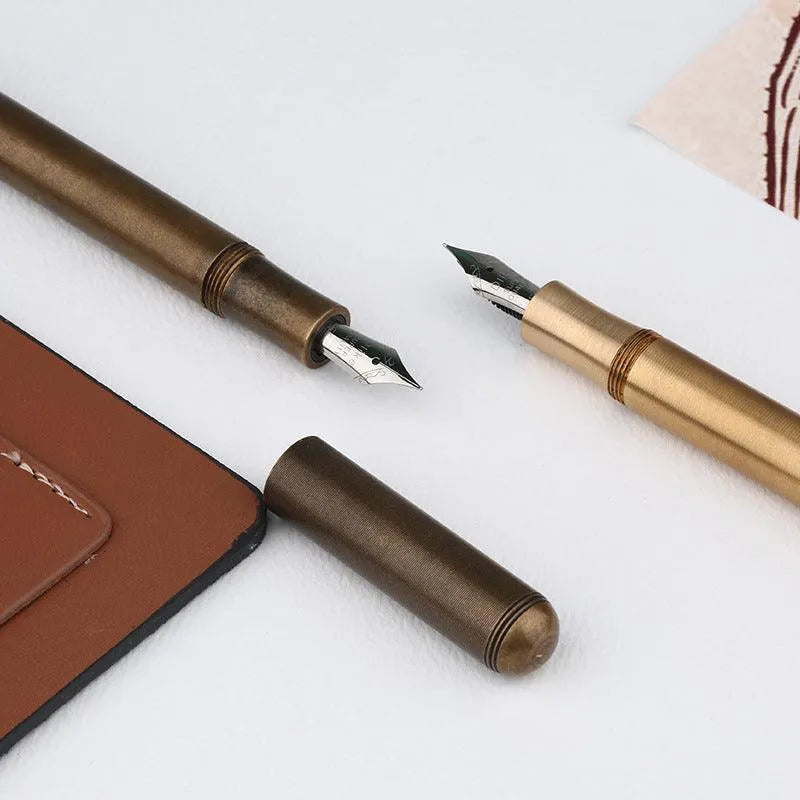 Calligraphy Pen Gold & Brown