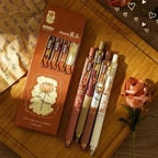 Rose-Themed Set of Rechargeable Gel Ink Pens