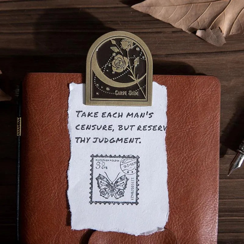 Charming Nature-Themed Bujo Clips – Durable Zinc Alloy
