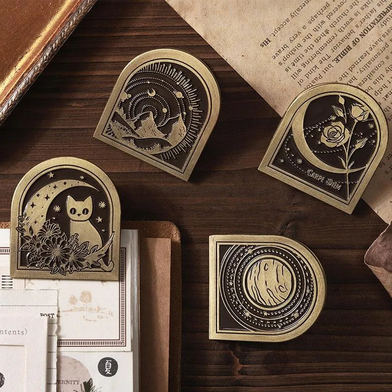 Charming Nature-Themed Bujo Clips – Durable Zinc Alloy