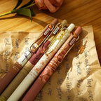Rose-Themed Set of Rechargeable Gel Ink Pens