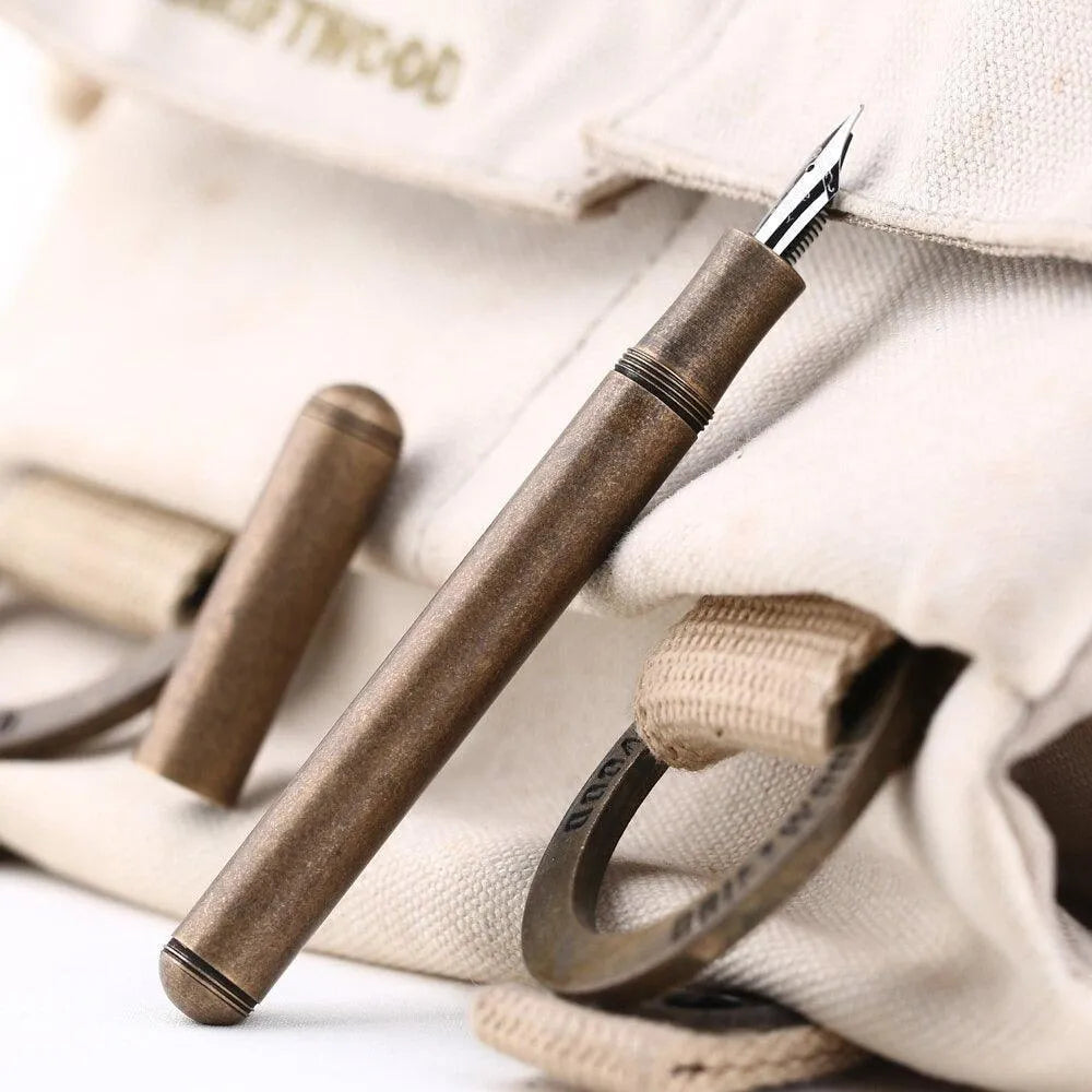 Calligraphy Pen Gold & Brown