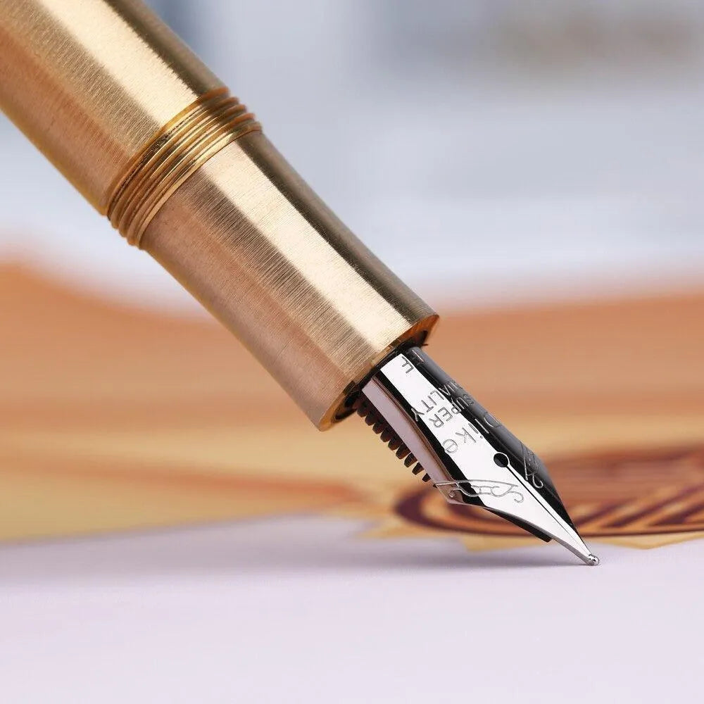 Calligraphy Pen Gold & Brown