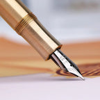 Calligraphy Pen Gold & Brown