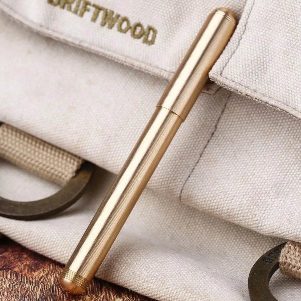 Calligraphy Pen Gold & Brown
