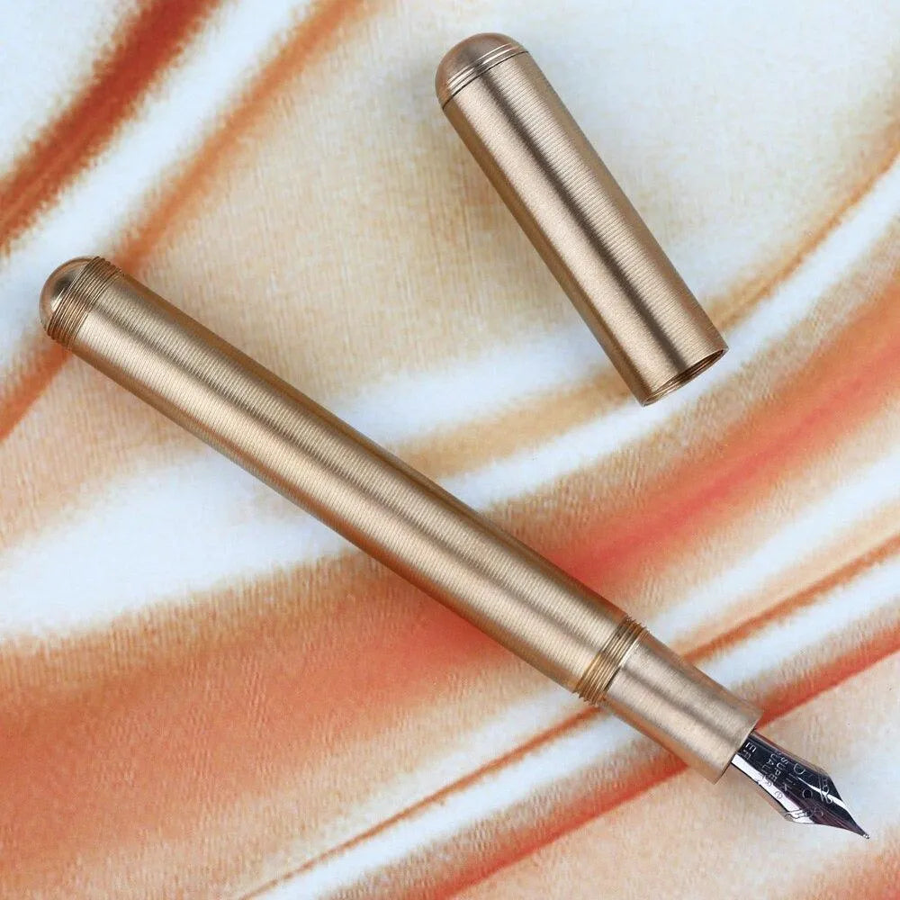 Calligraphy Pen Gold & Brown