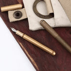 Calligraphy Pen Gold & Brown