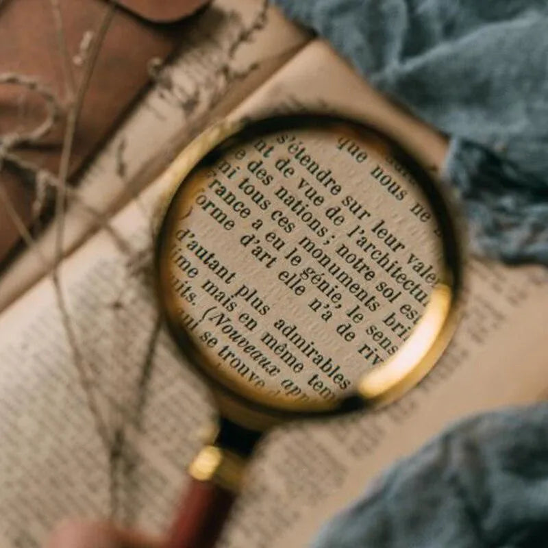 Retro 8X Handheld Magnifying Glass